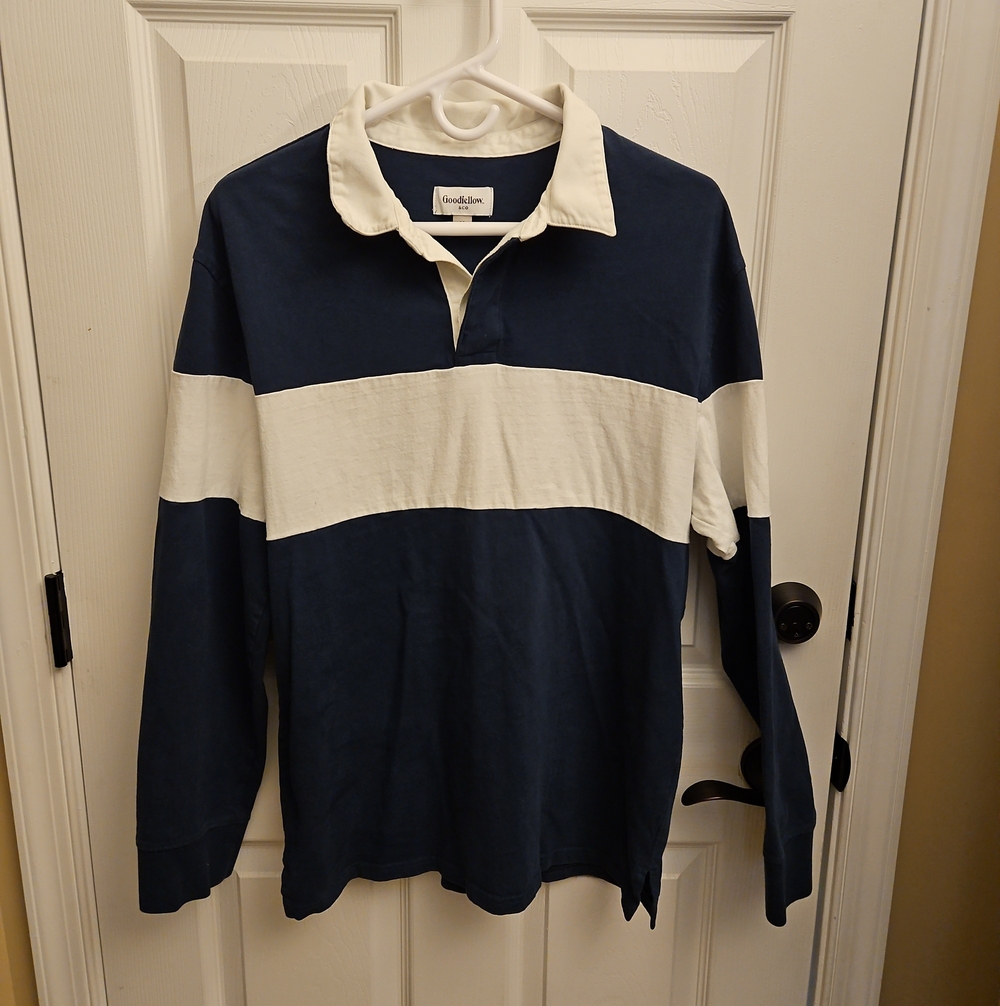 Goodfellow & Co., Blue Rugby | Longsleeve Polo
